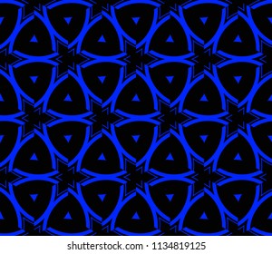Traditional geometric seamless pattern for wallpaper, textile. Vector illustration