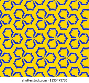 Traditional geometric seamless pattern for wallpaper, textile. Vector illustration