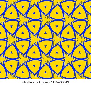 Traditional geometric seamless pattern for wallpaper, textile. Vector illustration