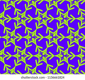 Traditional geometric seamless pattern for wallpaper, textile. Vector illustration