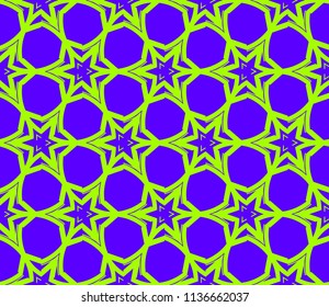 Traditional geometric seamless pattern for wallpaper, textile. Vector illustration