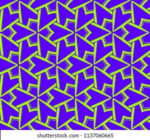 Traditional geometric seamless pattern for wallpaper, textile. Vector illustration