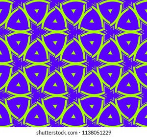 Traditional geometric seamless pattern for wallpaper, textile. Vector illustration