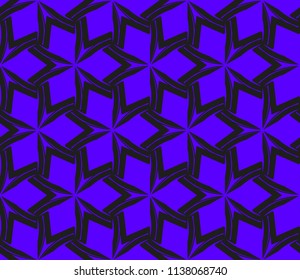 Traditional geometric seamless pattern for wallpaper, textile. Vector illustration