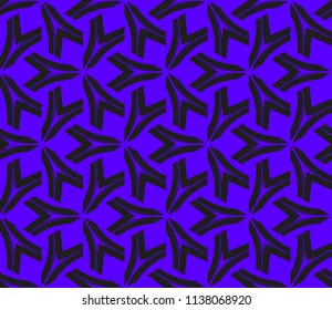Traditional geometric seamless pattern for wallpaper, textile. Vector illustration