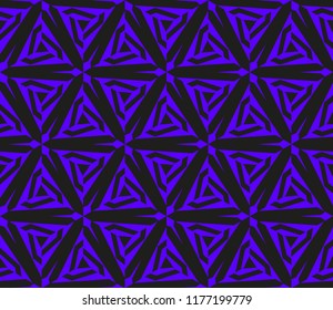 Traditional geometric seamless pattern for wallpaper, textile. Vector illustration