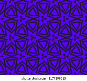 Traditional geometric seamless pattern for wallpaper, textile. Vector illustration