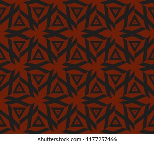 Traditional geometric seamless pattern for wallpaper, textile. Vector illustration
