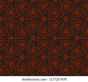 Traditional geometric seamless pattern for wallpaper, textile. Vector illustration