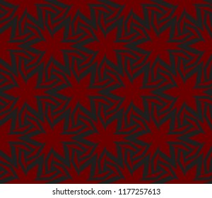 Traditional geometric seamless pattern for wallpaper, textile. Vector illustration