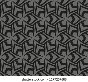 Traditional geometric seamless pattern for wallpaper, textile. Vector illustration