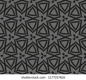 Traditional geometric seamless pattern for wallpaper, textile. Vector illustration