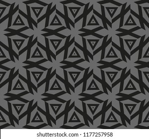 Traditional geometric seamless pattern for wallpaper, textile. Vector illustration
