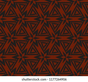 Traditional geometric seamless pattern for wallpaper, textile. Vector illustration