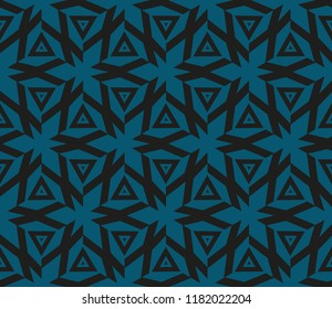 Traditional geometric seamless pattern for wallpaper, textile. Vector illustration