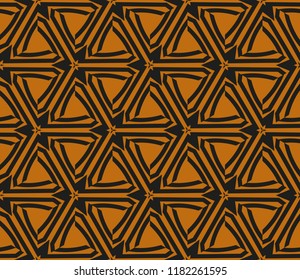 Traditional geometric seamless pattern for wallpaper, textile. Vector illustration