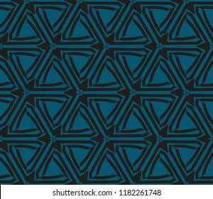 Traditional geometric seamless pattern for wallpaper, textile. Vector illustration