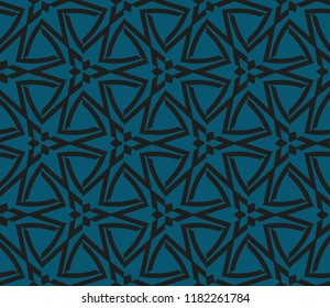 Traditional geometric seamless pattern for wallpaper, textile. Vector illustration