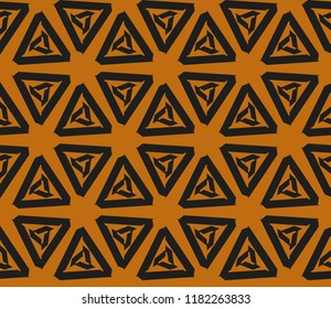 Traditional geometric seamless pattern for wallpaper, textile. Vector illustration