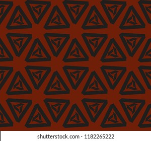 Traditional geometric seamless pattern for wallpaper, textile. Vector illustration