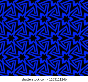 Traditional geometric seamless pattern for wallpaper, textile. Vector illustration