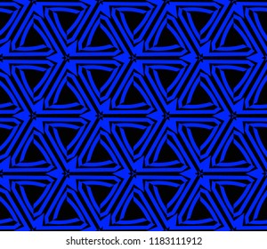 Traditional geometric seamless pattern for wallpaper, textile. Vector illustration