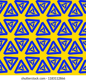 Traditional geometric seamless pattern for wallpaper, textile. Vector illustration