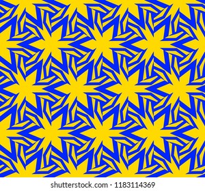 Traditional geometric seamless pattern for wallpaper, textile. Vector illustration