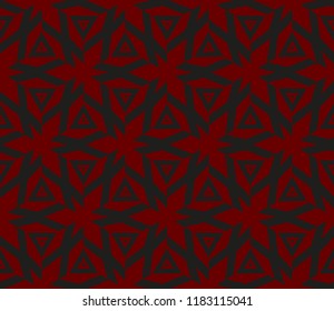 Traditional geometric seamless pattern for wallpaper, textile. Vector illustration