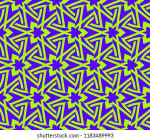 Traditional geometric seamless pattern for wallpaper, textile. Vector illustration