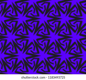 Traditional geometric seamless pattern for wallpaper, textile. Vector illustration