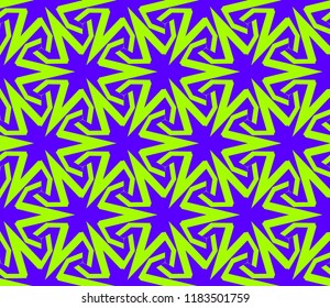 Traditional geometric seamless pattern for wallpaper, textile. Vector illustration