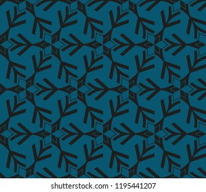Traditional geometric seamless pattern for wallpaper, textile. Vector illustration