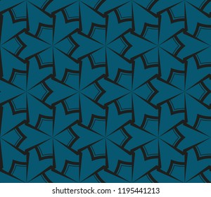 Traditional geometric seamless pattern for wallpaper, textile. Vector illustration