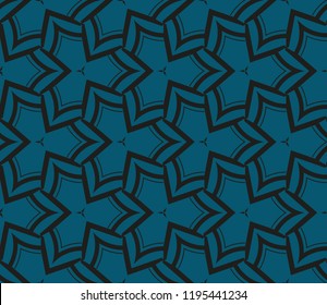 Traditional geometric seamless pattern for wallpaper, textile. Vector illustration