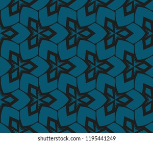 Traditional geometric seamless pattern for wallpaper, textile. Vector illustration