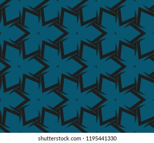 Traditional geometric seamless pattern for wallpaper, textile. Vector illustration