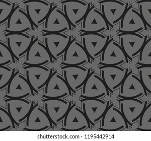 Traditional geometric seamless pattern for wallpaper, textile. Vector illustration