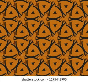 Traditional geometric seamless pattern for wallpaper, textile. Vector illustration
