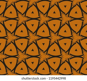 Traditional geometric seamless pattern for wallpaper, textile. Vector illustration