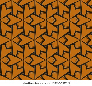Traditional geometric seamless pattern for wallpaper, textile. Vector illustration