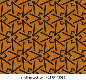 Traditionelles geometrisches nahtloses Muster für Tapeten, Textilien. Vektorgrafik