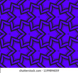 Traditional geometric seamless pattern for wallpaper, textile. Vector illustration