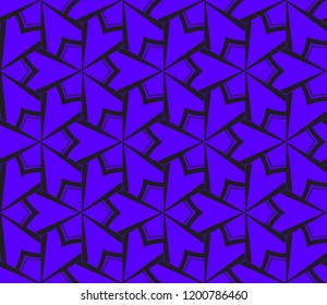 Traditional geometric seamless pattern for wallpaper, textile. Vector illustration
