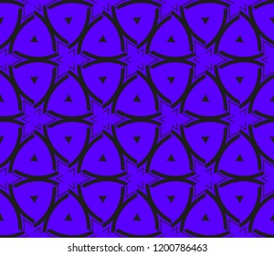 Traditional geometric seamless pattern for wallpaper, textile. Vector illustration