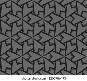 Traditional geometric seamless pattern for wallpaper, textile. Vector illustration