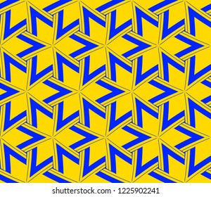 Traditional geometric seamless pattern for wallpaper, textile. Vector illustration