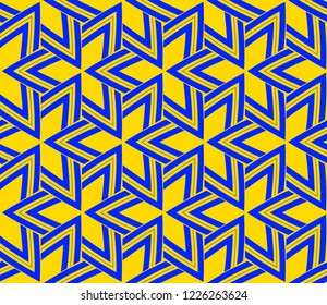 Traditional geometric seamless pattern for wallpaper, textile. Vector illustration