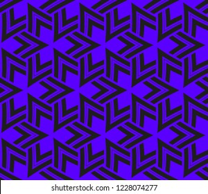 Traditional geometric seamless pattern for wallpaper, textile. Vector illustration