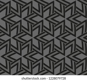 Traditional geometric seamless pattern for wallpaper, textile. Vector illustration